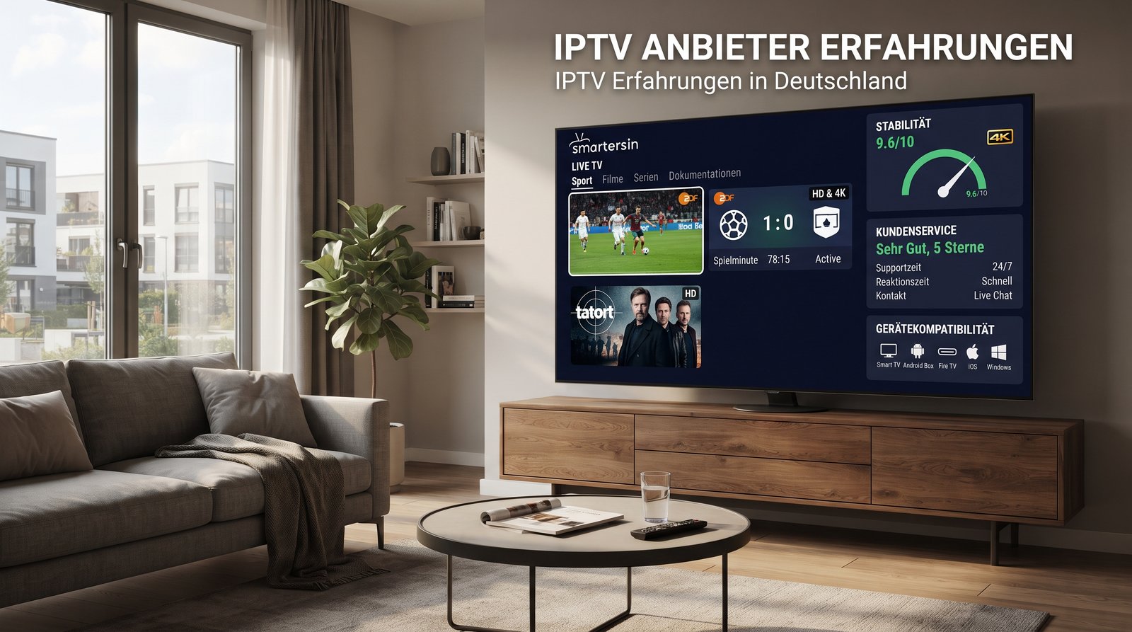 IPTV Anbieter Erfahrungen in Deutschland mit Smartersin
