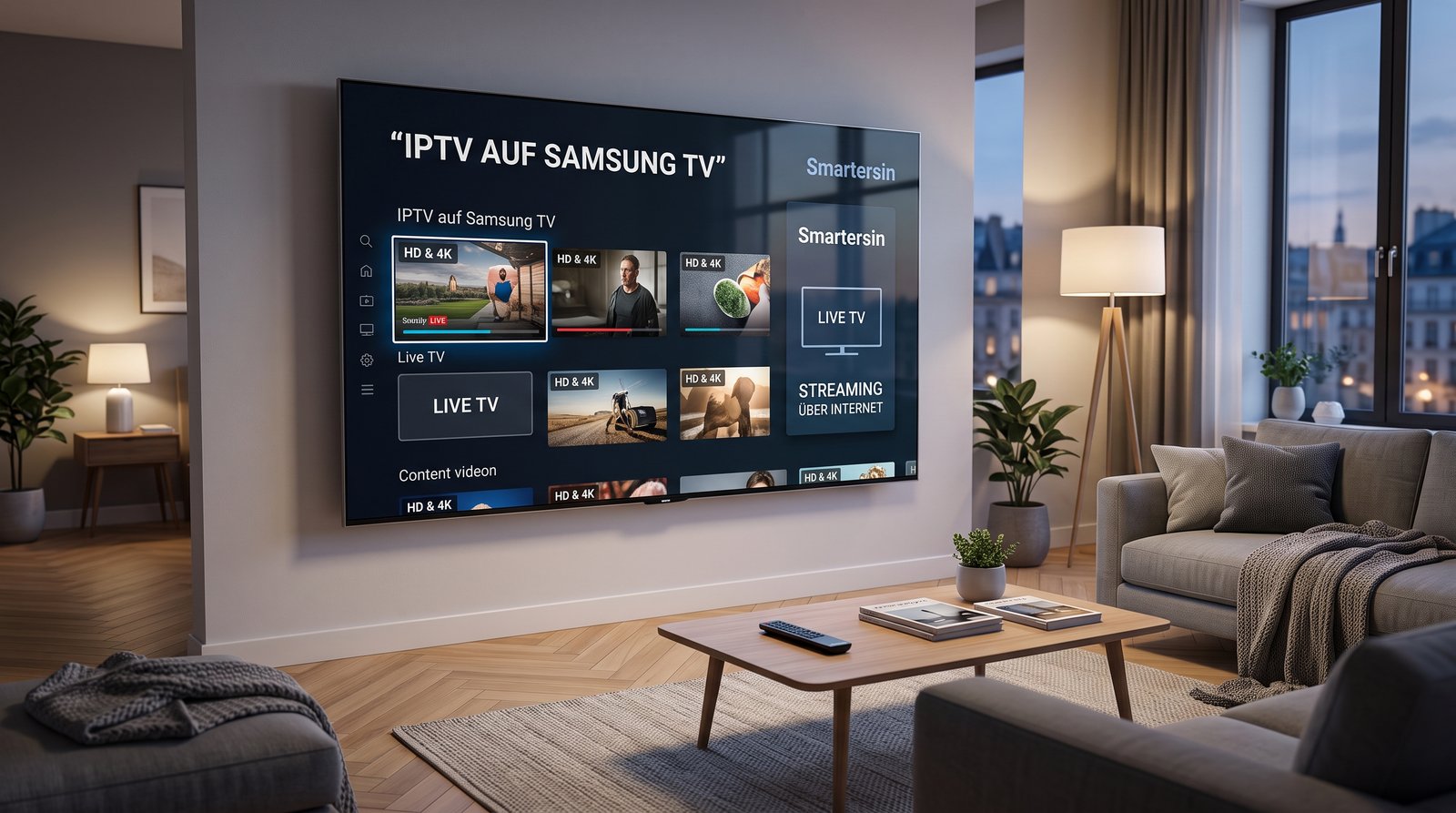 IPTV auf Samsung TV mit Smartersin