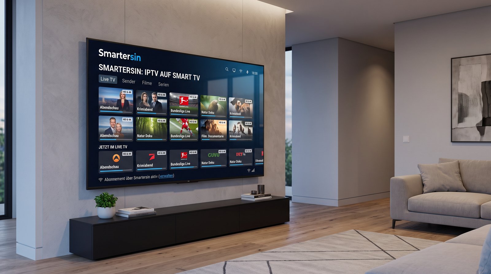 IPTV auf Smart TV – Fernsehen mit Smartersin auf modernen Smart TVs