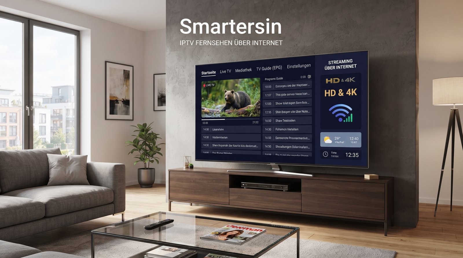 IPTV Fernsehen über Internet in Deutschland mit Smartersin