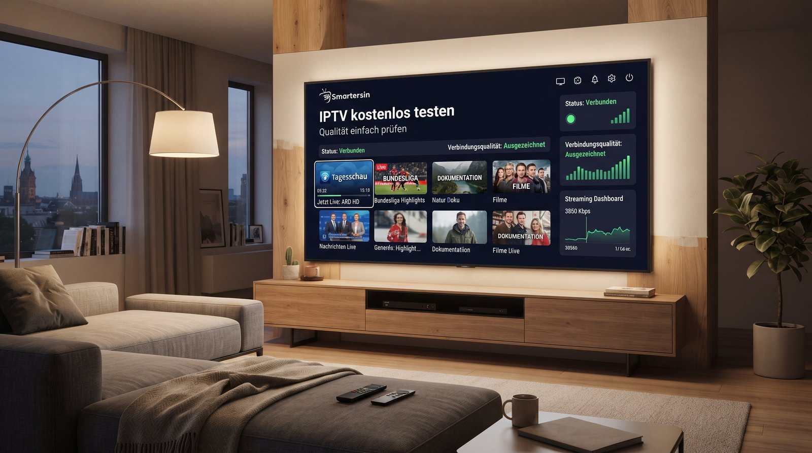 IPTV kostenlos testen mit Smartersin