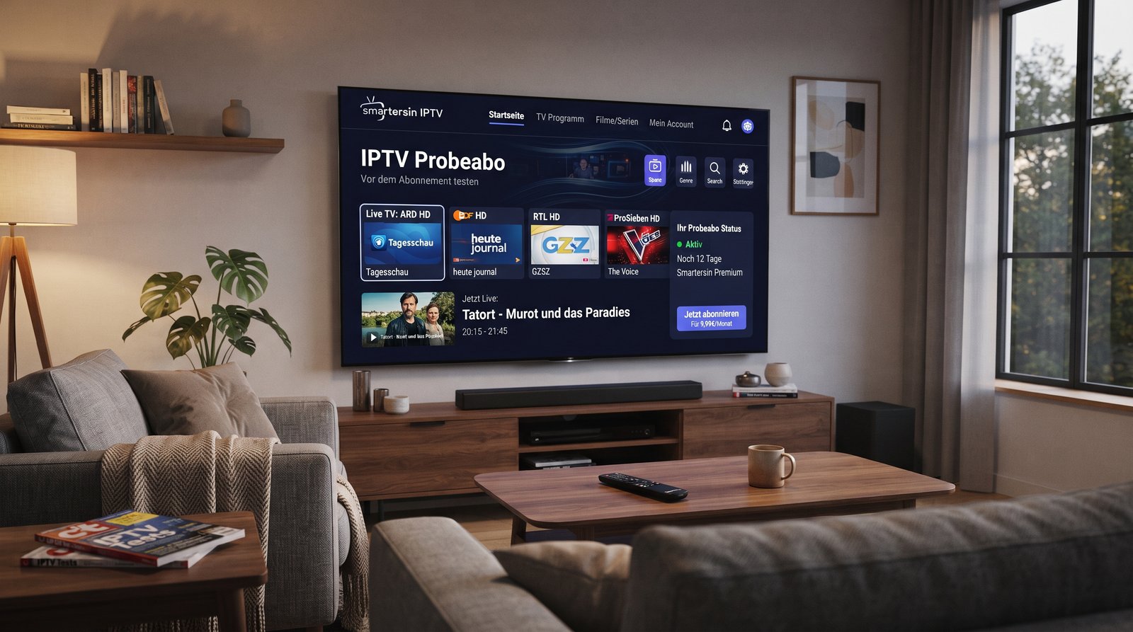 IPTV Probeabo mit Smartersin