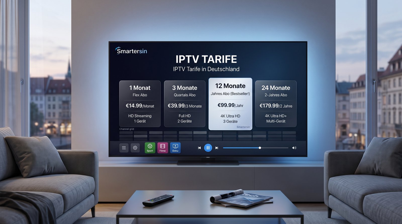 IPTV Tarife in Deutschland – Abonnements und Laufzeiten von Smartersin