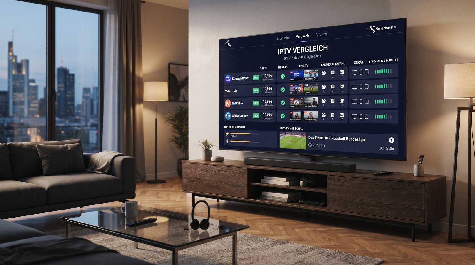 IPTV Vergleich in Deutschland mit Smartersin